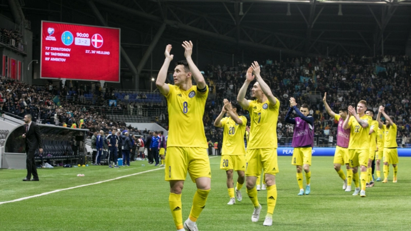 Казахстан совершил суперкамбэк, обыграв Данию со счетом 3:2. До 73-й минуты сборная проигрывала со счетом 0:2